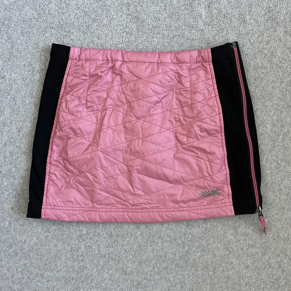 SKHOOP Kari Skirt XS Pink Down Insulated Puffer Winter Side Zip‎ Mini Apres Ski